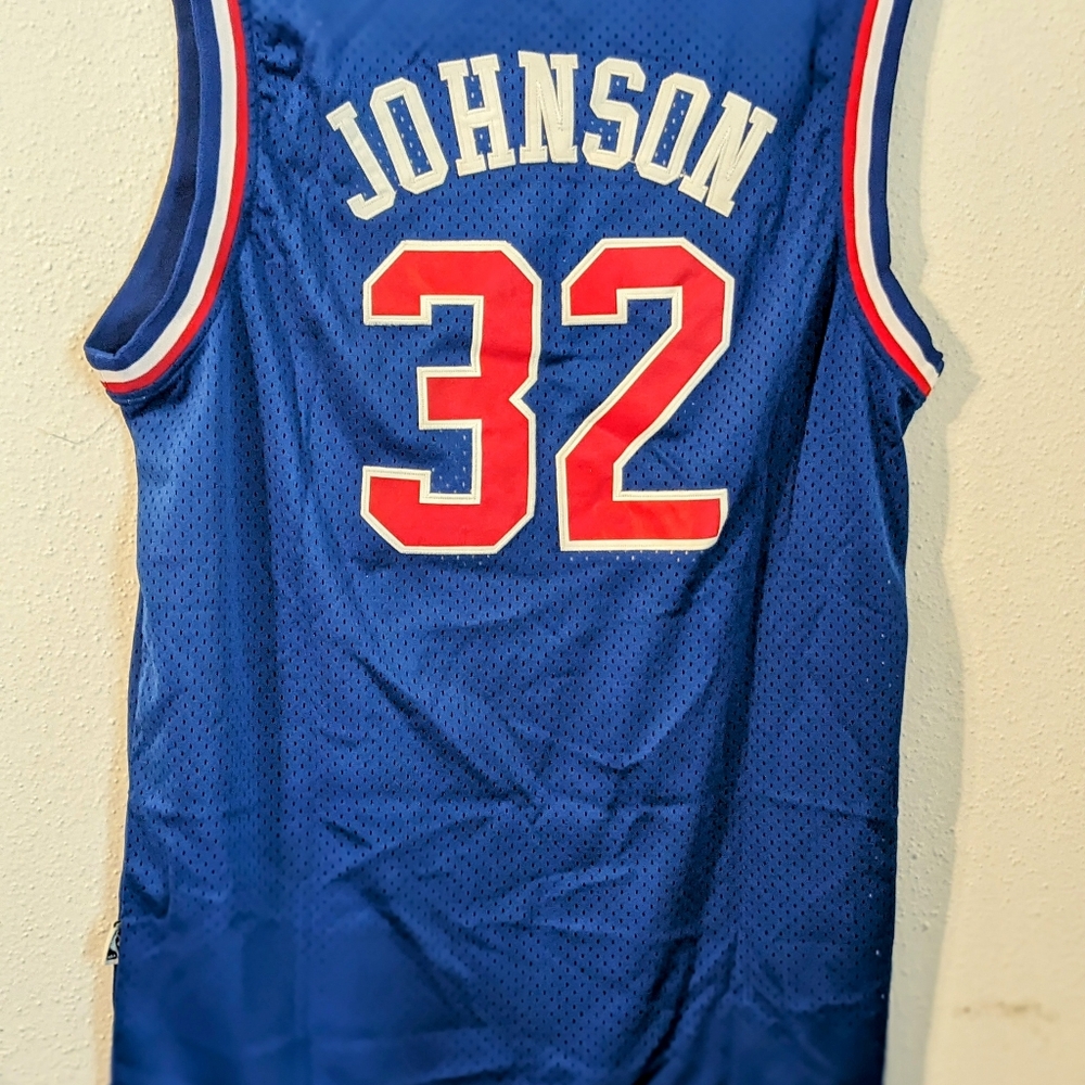 Western Conference Magic Johnson Mitchell & Ness Blue 1992 ASG Authentic Jersey - Picture 10 of 16